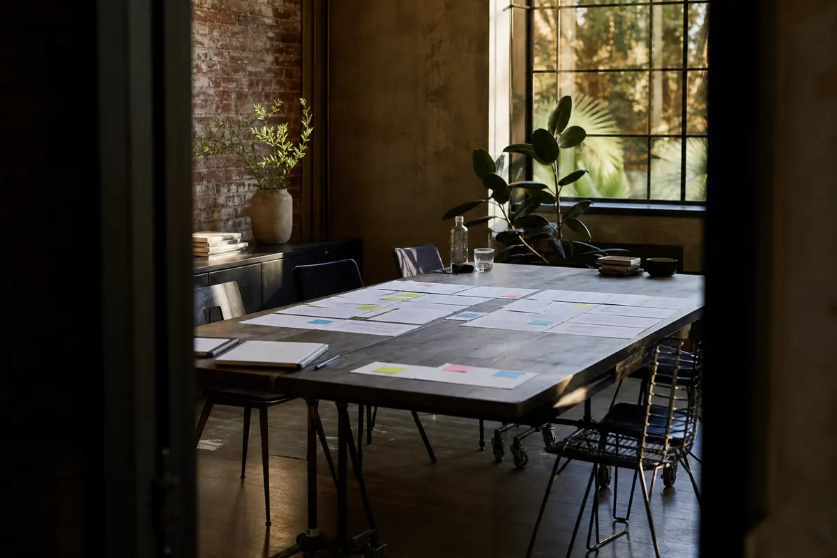 Editorial marketing planning scene for Programmatic SEO in West Caln, Pennsylvania