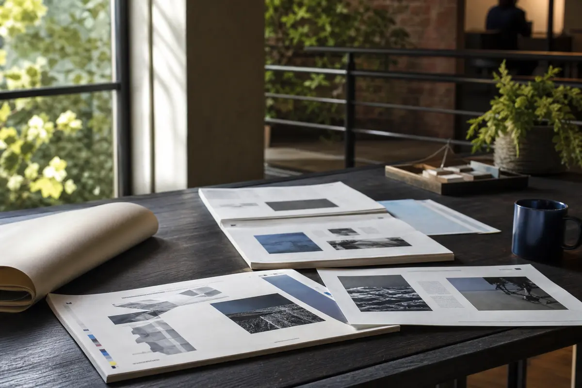 Editorial marketing planning scene for AI SEO in Willistown, Pennsylvania