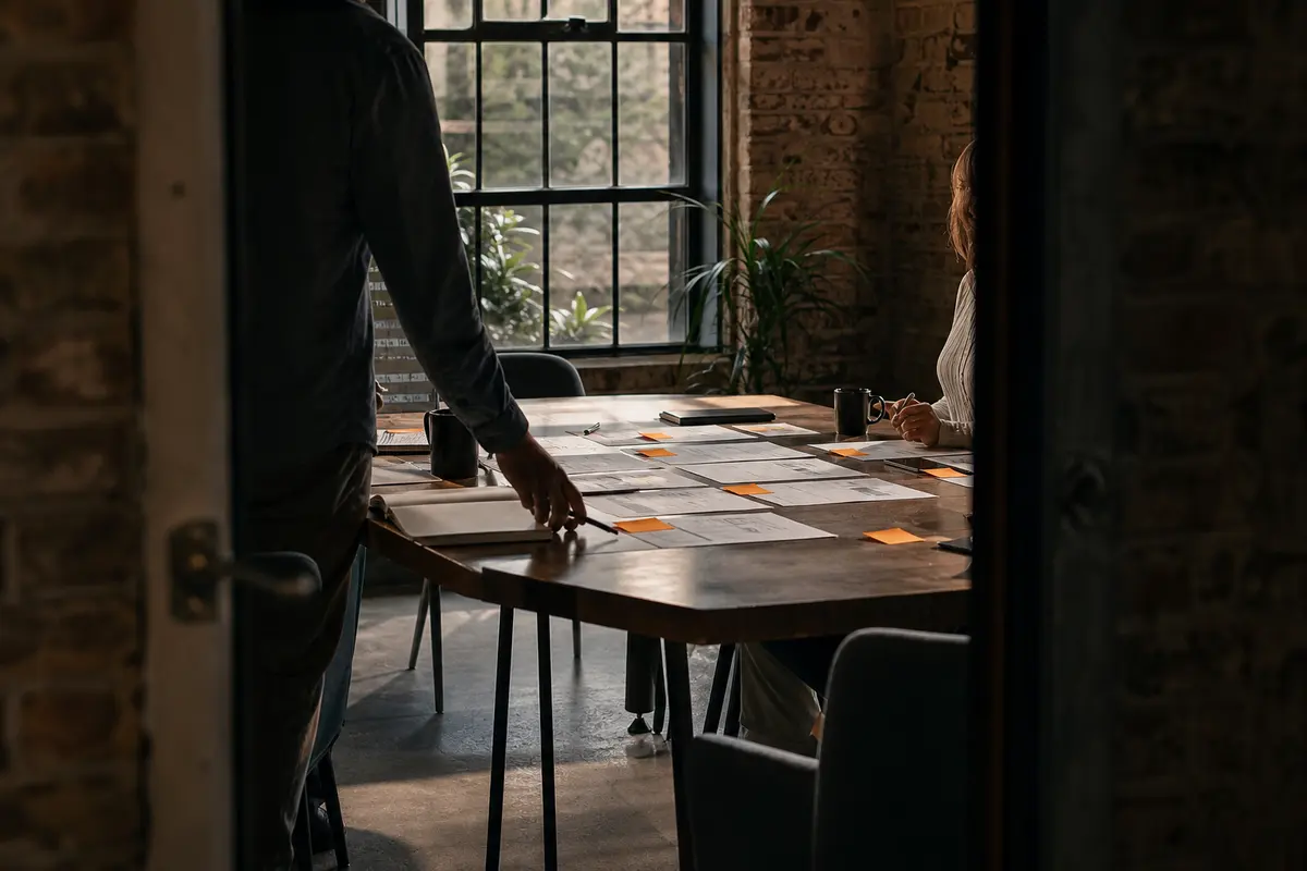 Editorial marketing planning scene for Legal News in Monroe, Pennsylvania