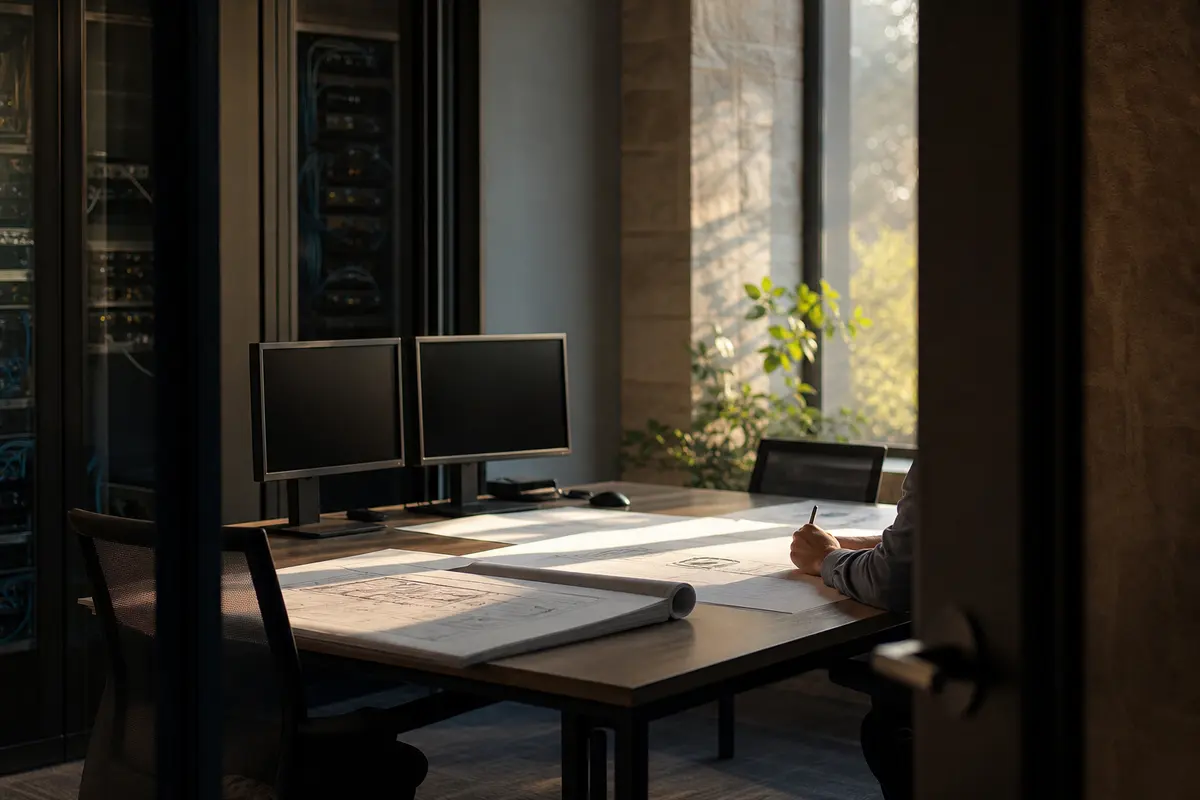 Editorial platform planning scene for Custom Software in South Middleton, Pennsylvania