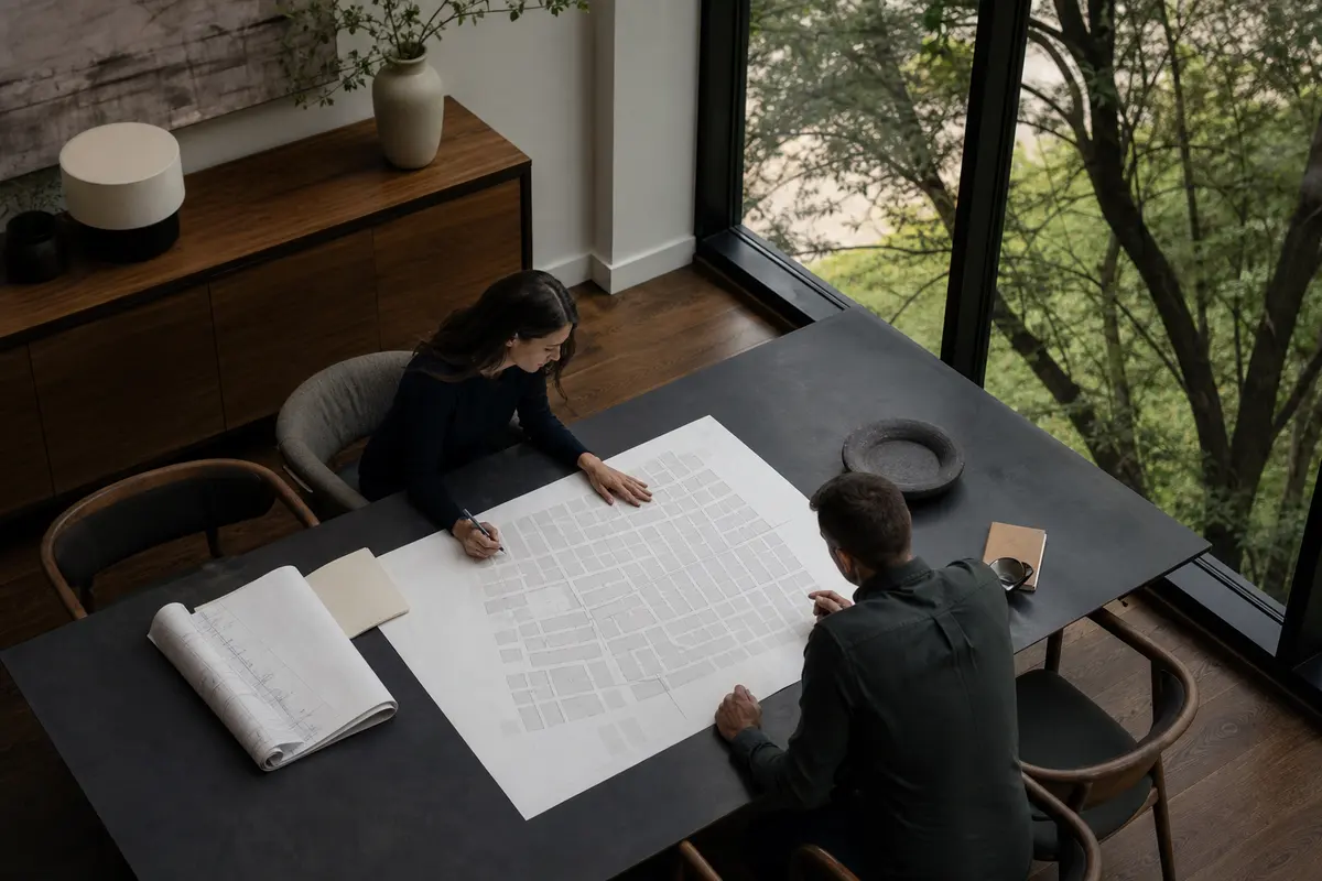Editorial marketing planning scene for Reputation & Reviews in Concord, Pennsylvania