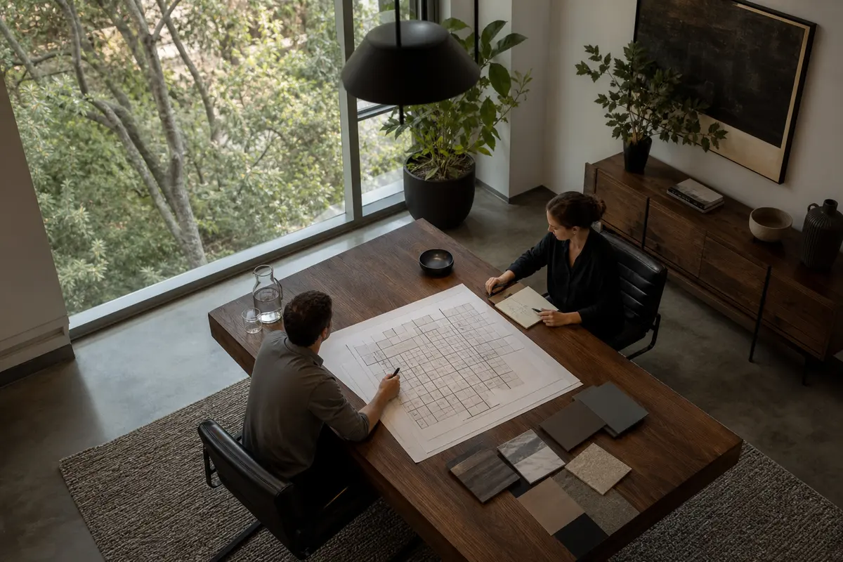 Editorial marketing planning scene for AI SEO in Thornbury, Pennsylvania