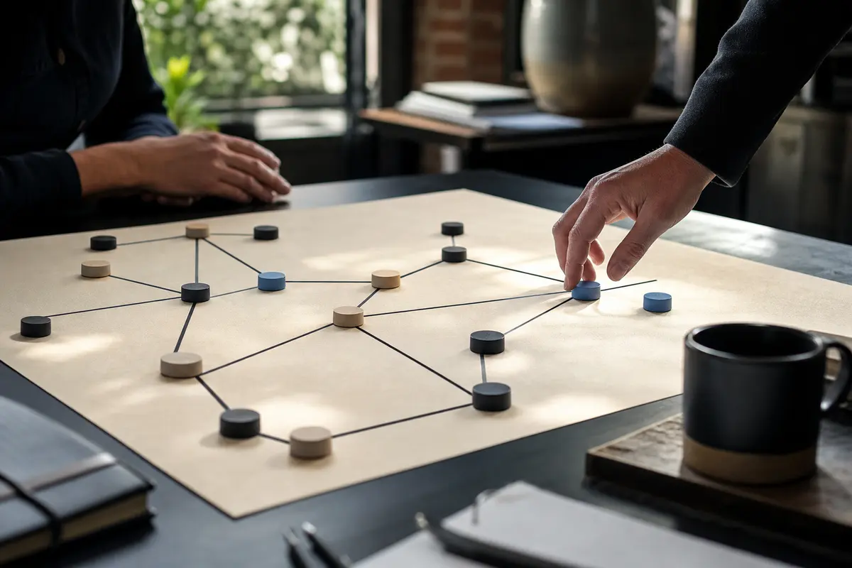 Editorial platform planning scene for Custom Software in North East, Pennsylvania
