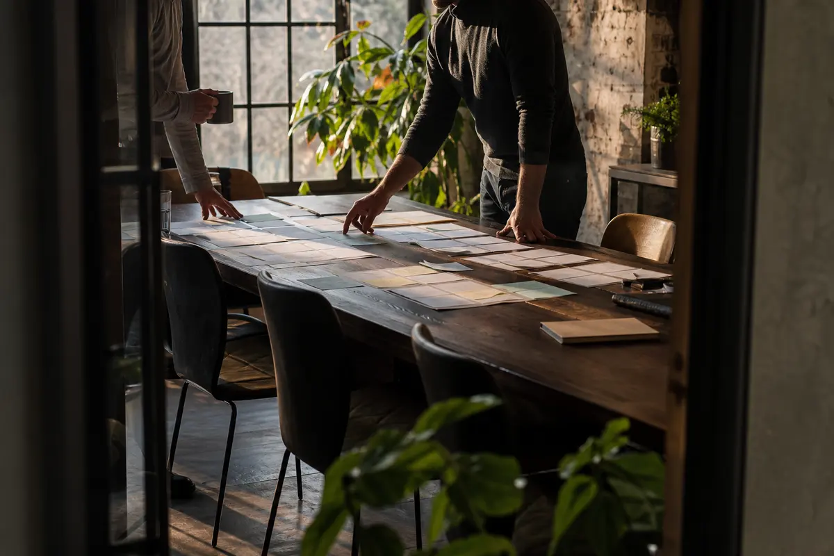 Editorial marketing planning scene for Paradise, Pennsylvania