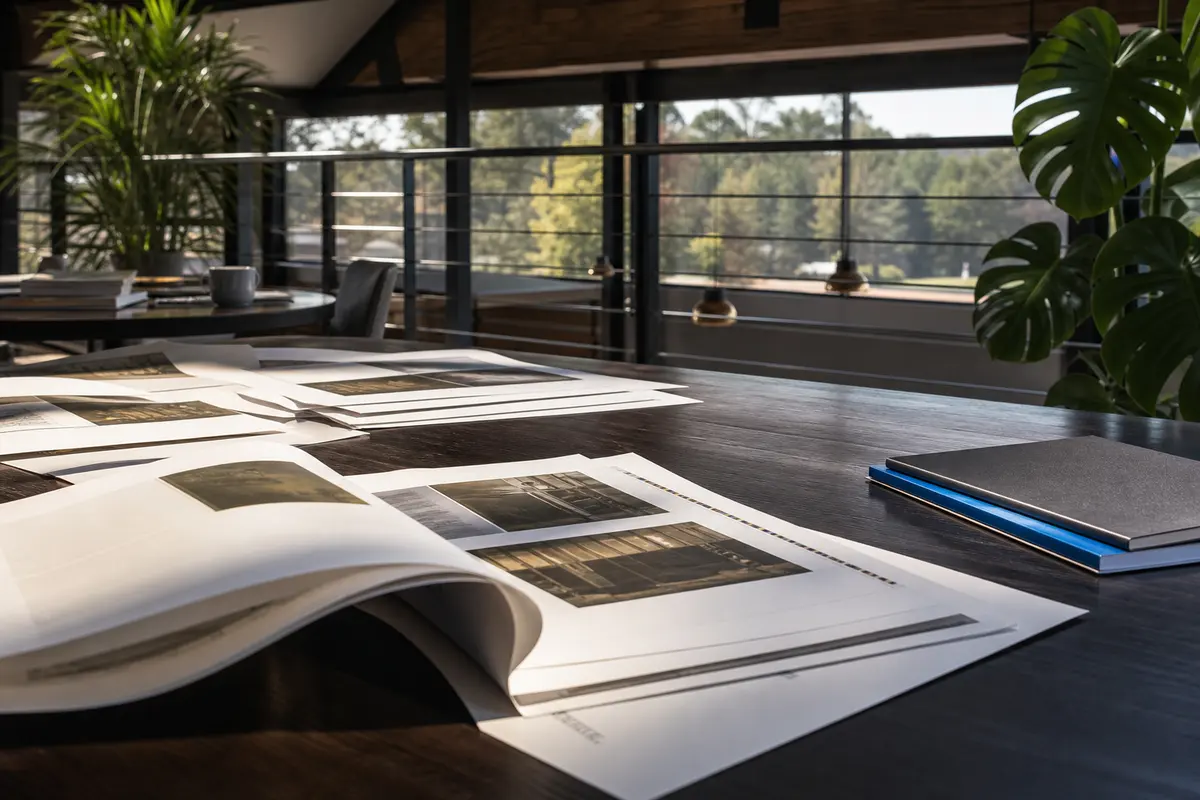 Editorial marketing planning scene for AI SEO in West Hempfield, Pennsylvania