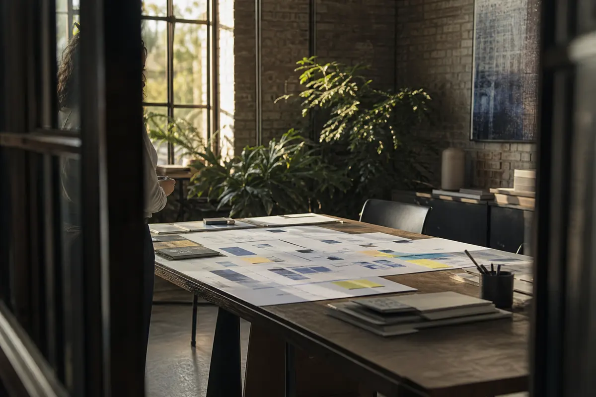 Editorial marketing planning scene for Stroud, Pennsylvania