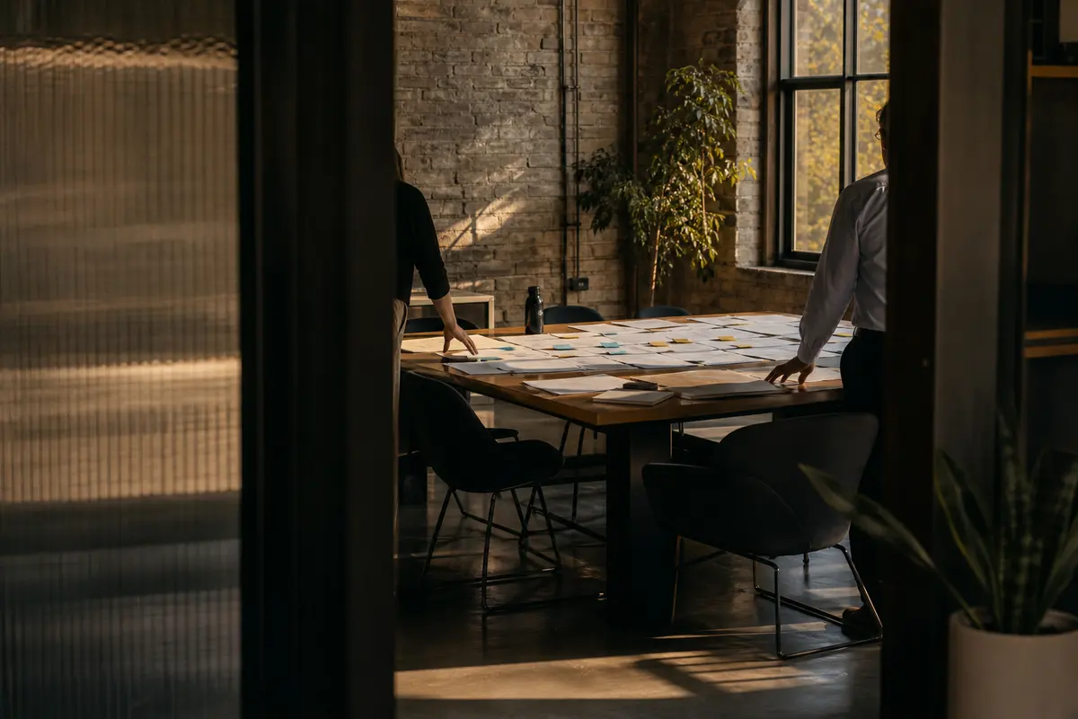 Editorial marketing planning scene for Programmatic SEO in South Strabane, Pennsylvania