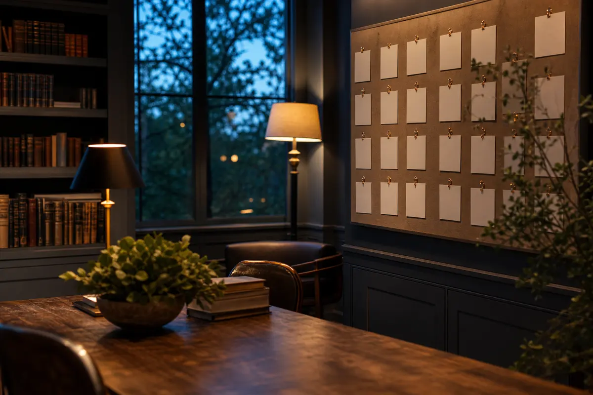Editorial marketing planning scene for Unity, Pennsylvania