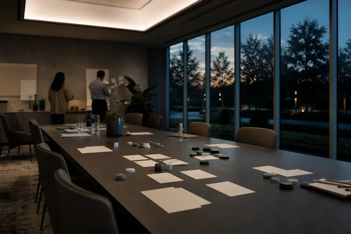 Editorial platform planning scene for ROI Dashboard in Croydon, Pennsylvania