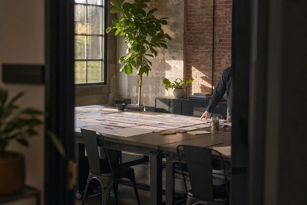 Editorial marketing planning scene for Gilbertsville, Pennsylvania