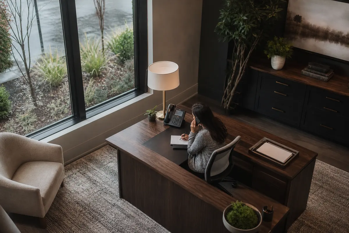 Editorial intake planning scene for AI Answering in Hatboro, Pennsylvania