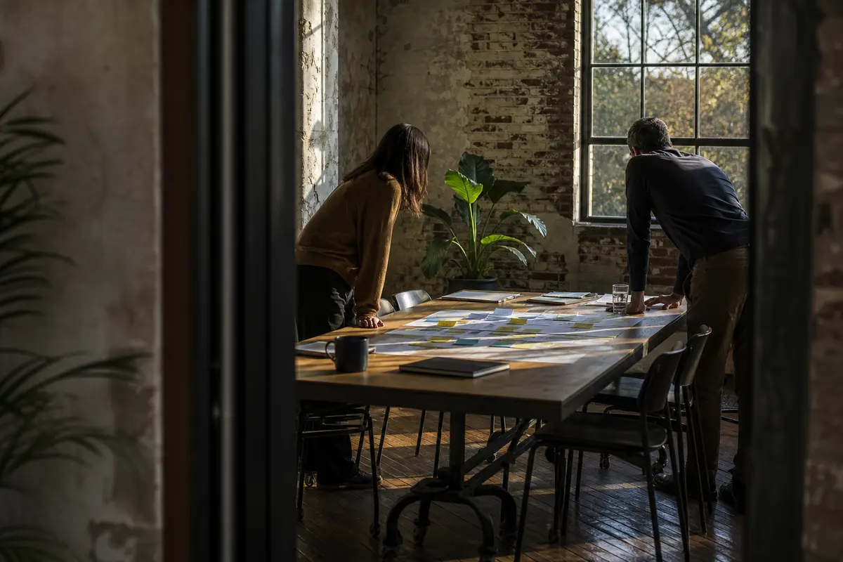 Editorial marketing planning scene for Leola, Pennsylvania