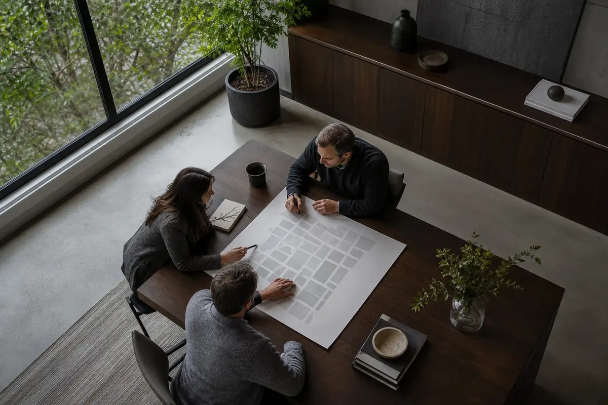 Editorial marketing planning scene for Programmatic SEO in Lewisburg, Pennsylvania