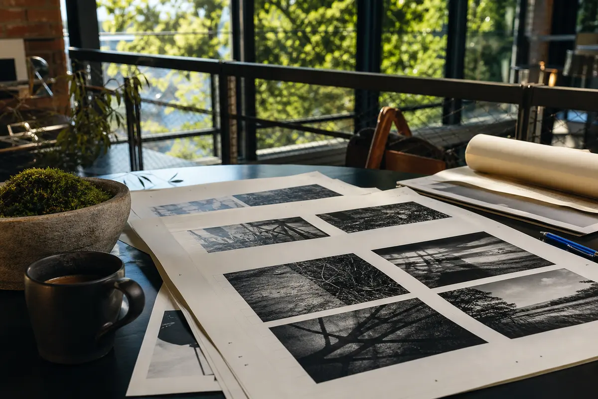 Editorial marketing planning scene for AI SEO in Monessen, Pennsylvania