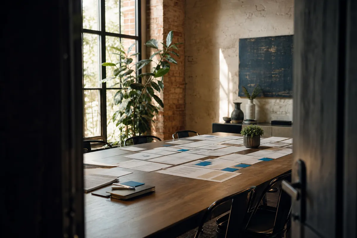 Editorial marketing planning scene for Legal News in New Castle, Pennsylvania