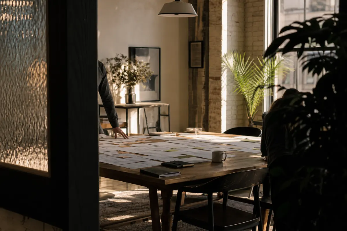 Editorial marketing planning scene for Pittsburgh, Pennsylvania