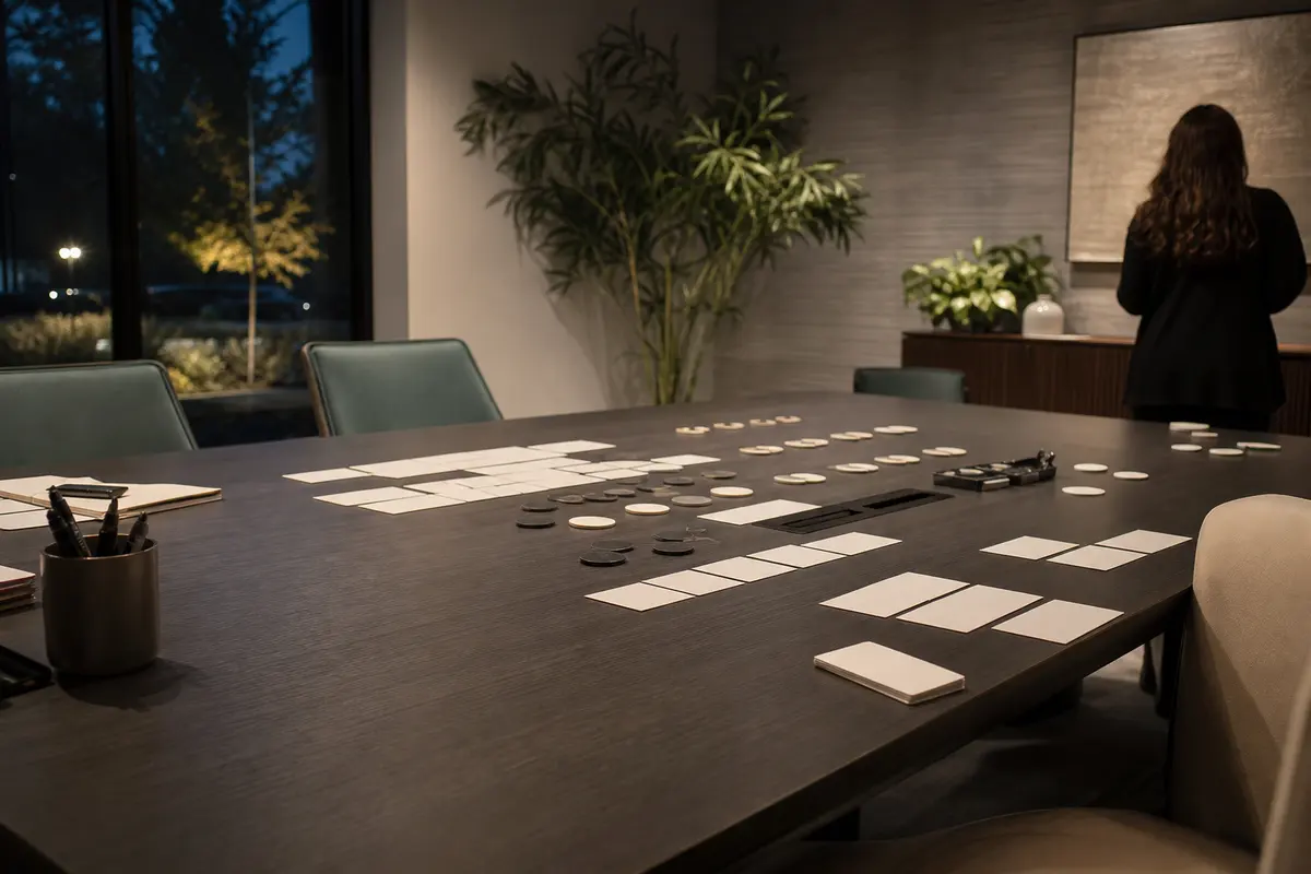 Editorial platform planning scene for Custom Software in Shanor-Northvue, Pennsylvania