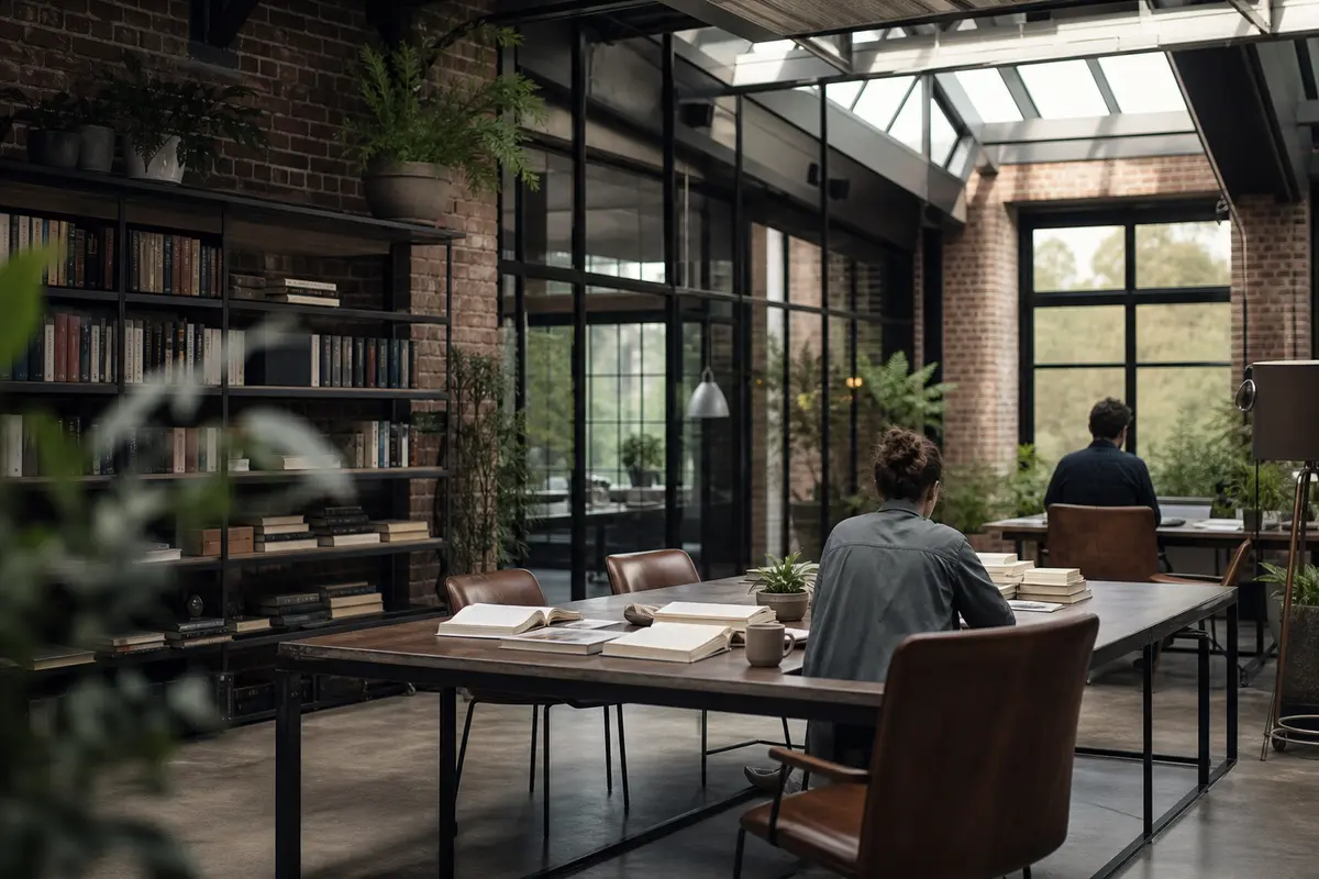 Editorial marketing planning scene for AI SEO in Treasure Lake, Pennsylvania
