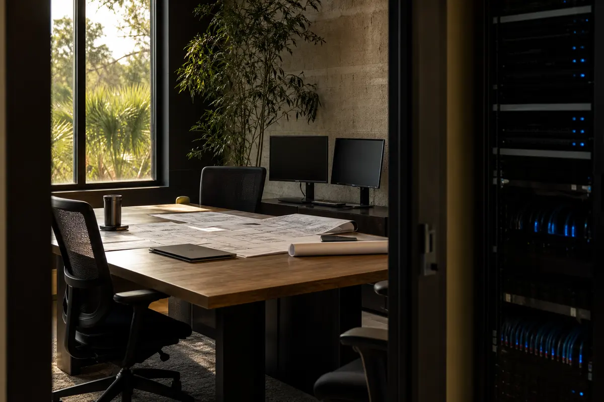 Editorial platform planning scene for Dedicated Hosting in White Oak, Pennsylvania
