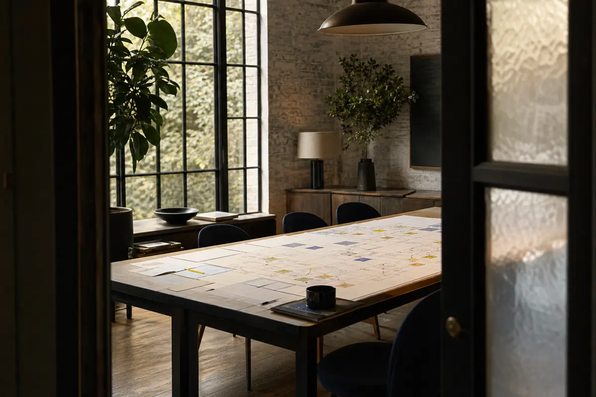 Editorial marketing planning scene for West Greenwich, Rhode Island