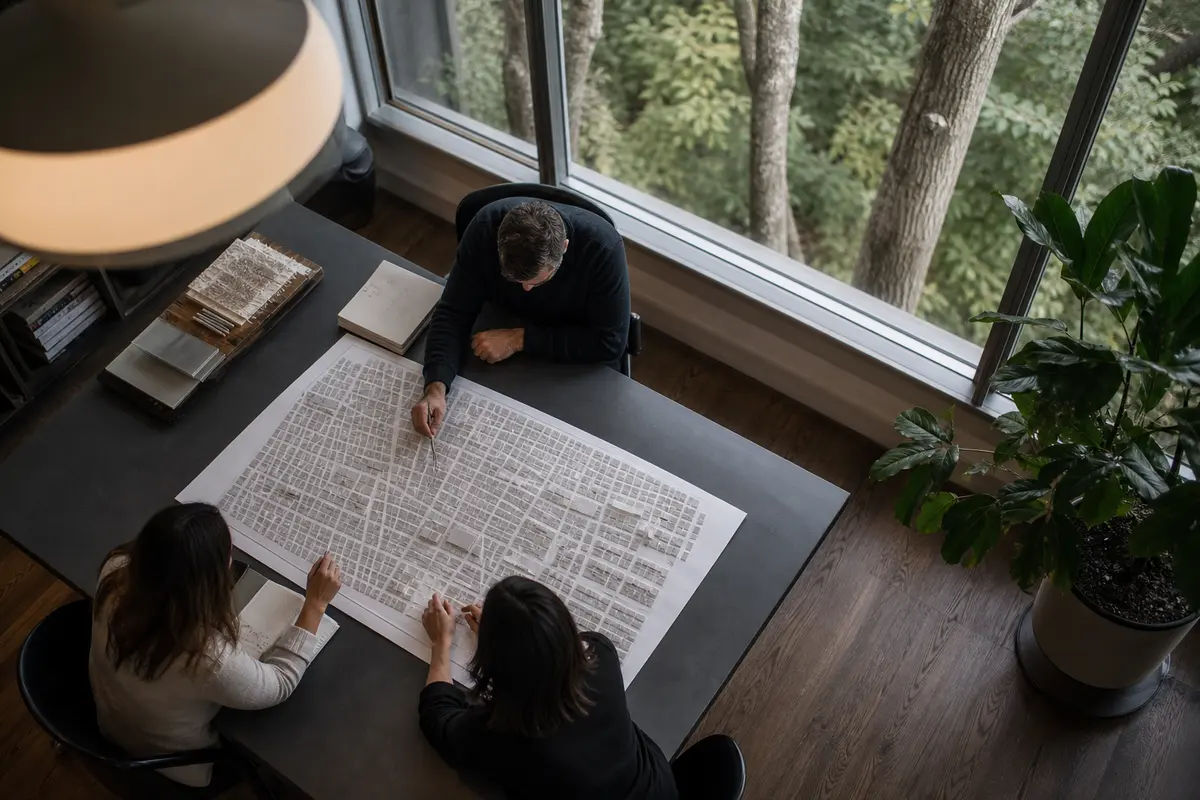 Editorial marketing planning scene for Smithfield, Rhode Island
