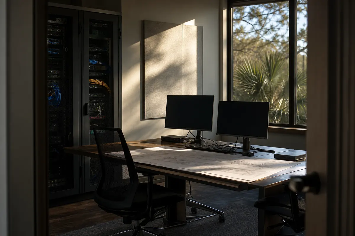 Editorial platform planning scene for Dedicated Hosting in Beaufort, South Carolina