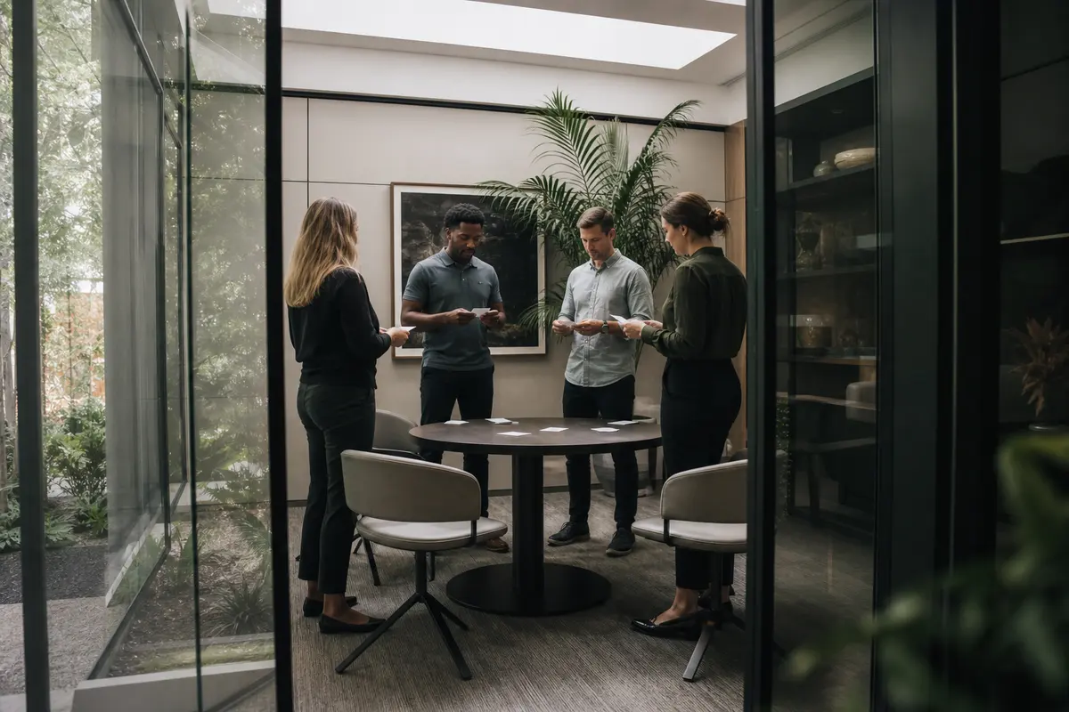 Editorial intake planning scene for AI Answering in Central, South Carolina