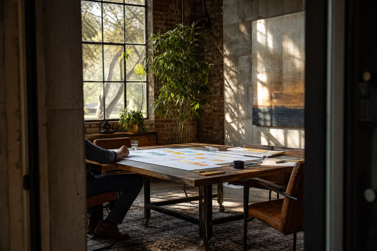 Editorial marketing planning scene for Dentsville, South Carolina