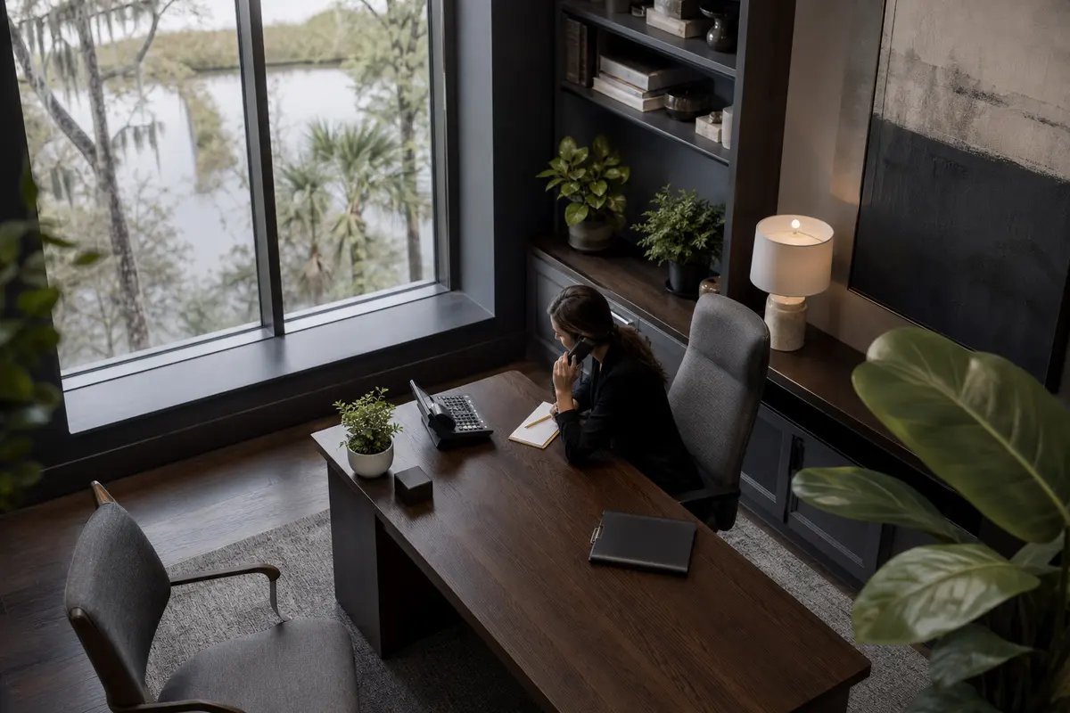 Editorial intake planning scene for Lead Attribution in Lake City, South Carolina