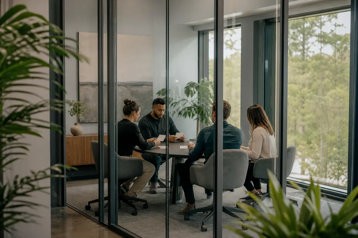 Editorial intake planning scene for Automation in Laurel Bay, South Carolina
