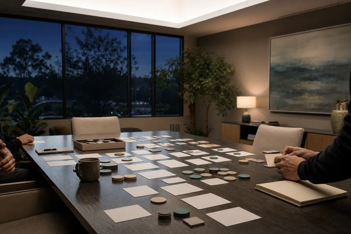 Editorial platform planning scene for ROI Dashboard in Red Hill, South Carolina