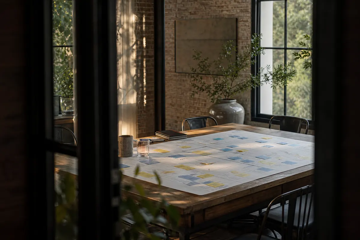 Editorial marketing planning scene for Legal News in Simpsonville, South Carolina