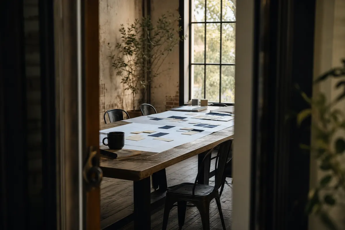 Editorial marketing planning scene for Programmatic SEO in Valley Falls, South Carolina