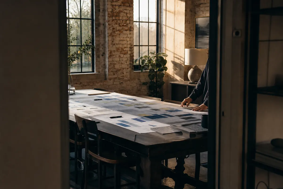 Editorial marketing planning scene for Local Service Ads in White Knoll, South Carolina