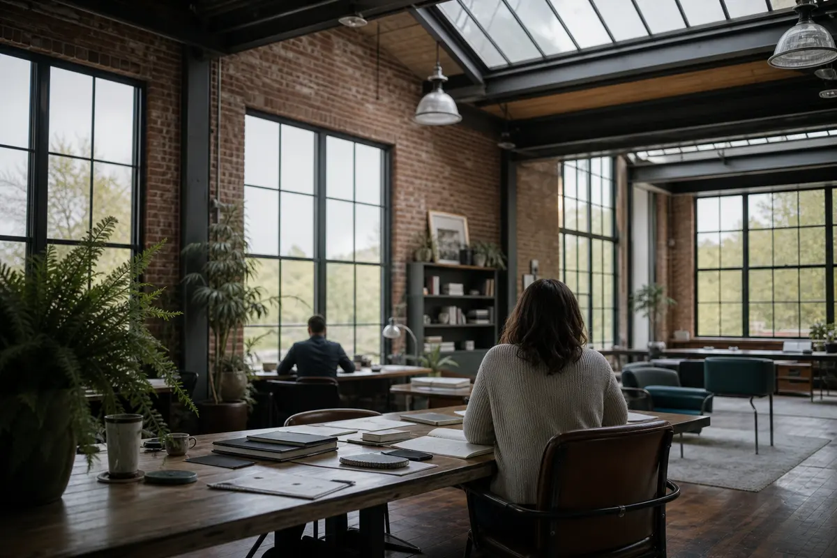 Editorial marketing planning scene for AI SEO in Woodfield, South Carolina