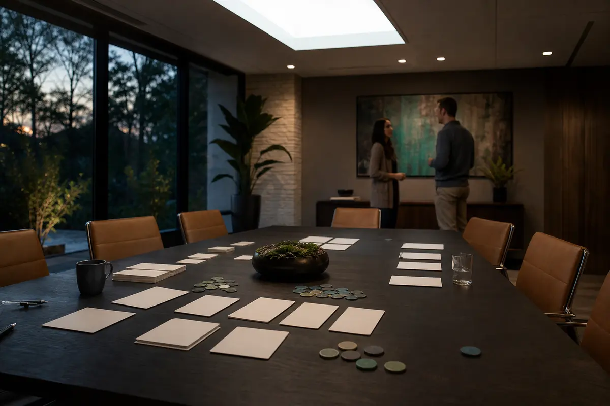 Editorial platform planning scene for ROI Dashboard in Brentwood, Tennessee