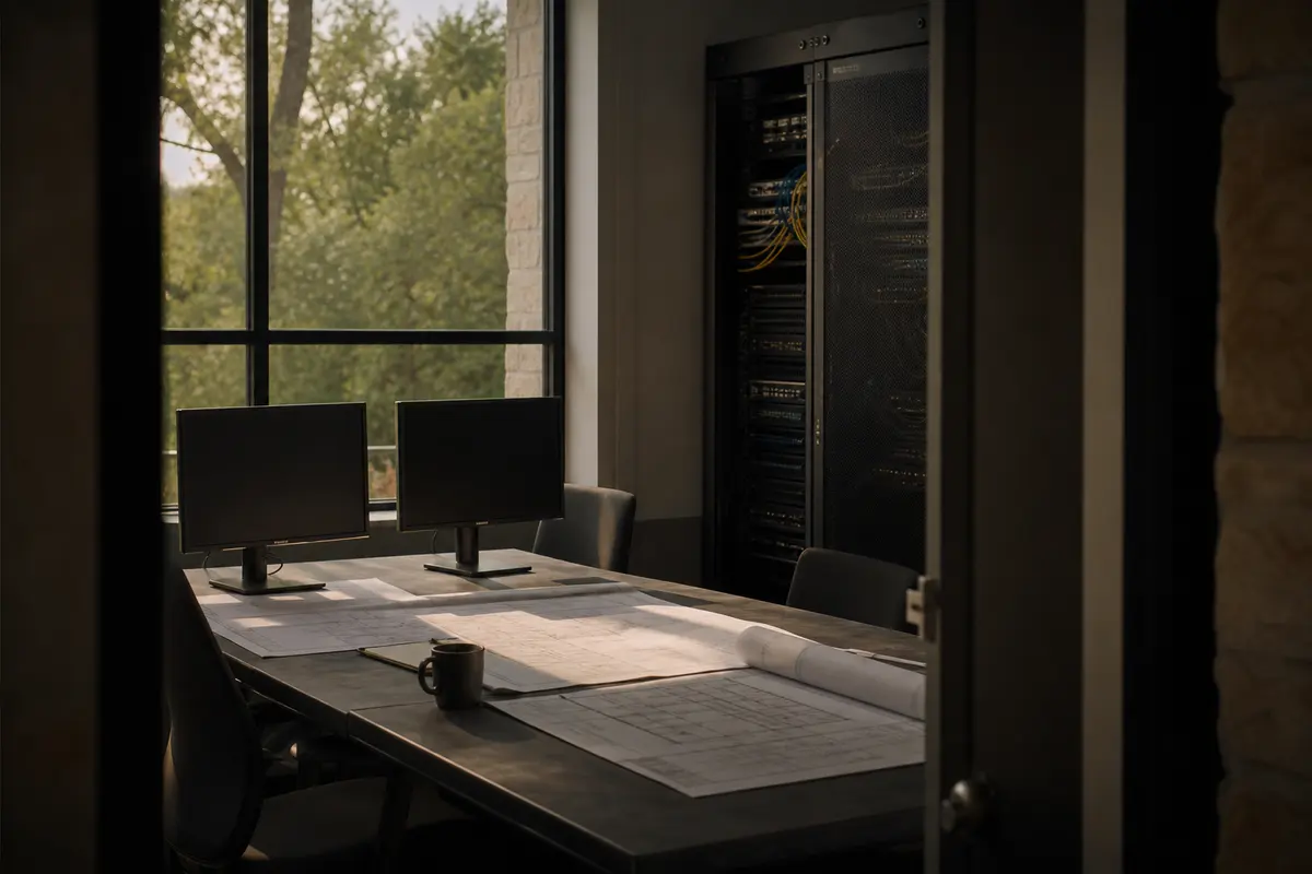 Editorial platform planning scene for Dedicated Hosting in Dayton, Tennessee