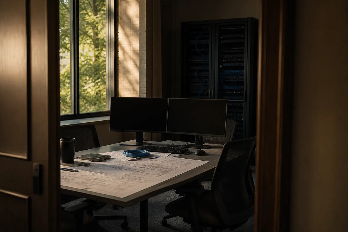 Editorial platform planning scene for Dedicated Hosting in Humboldt, Tennessee