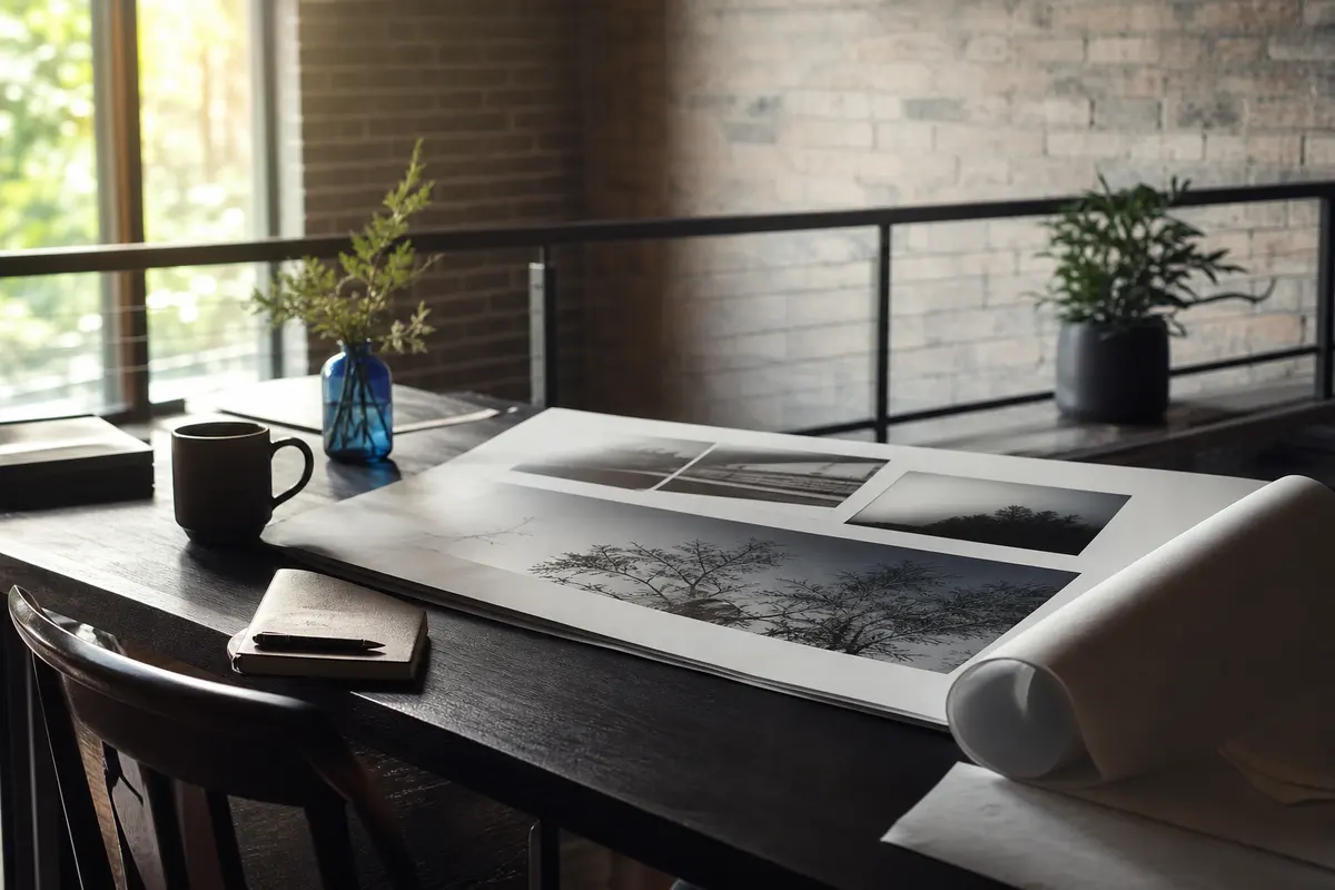 Editorial marketing planning scene for AI SEO in Martin, Tennessee