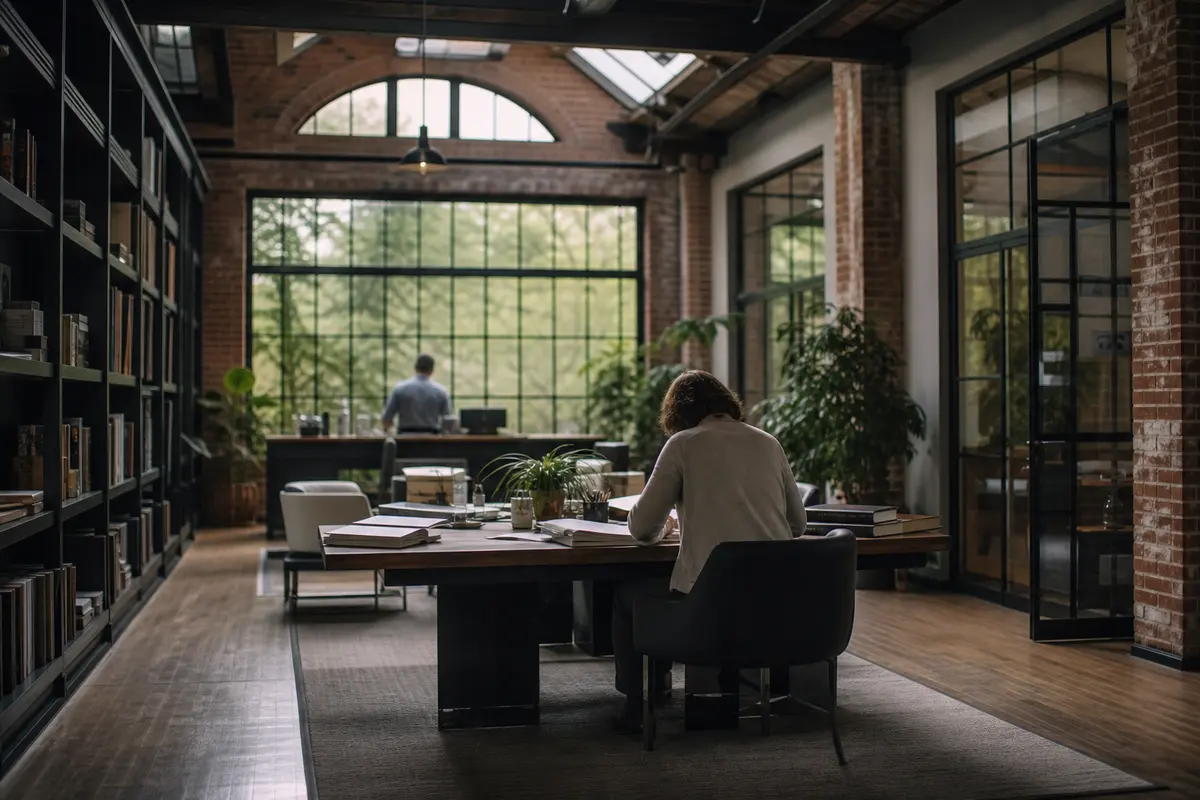 Editorial marketing planning scene for Milan, Tennessee
