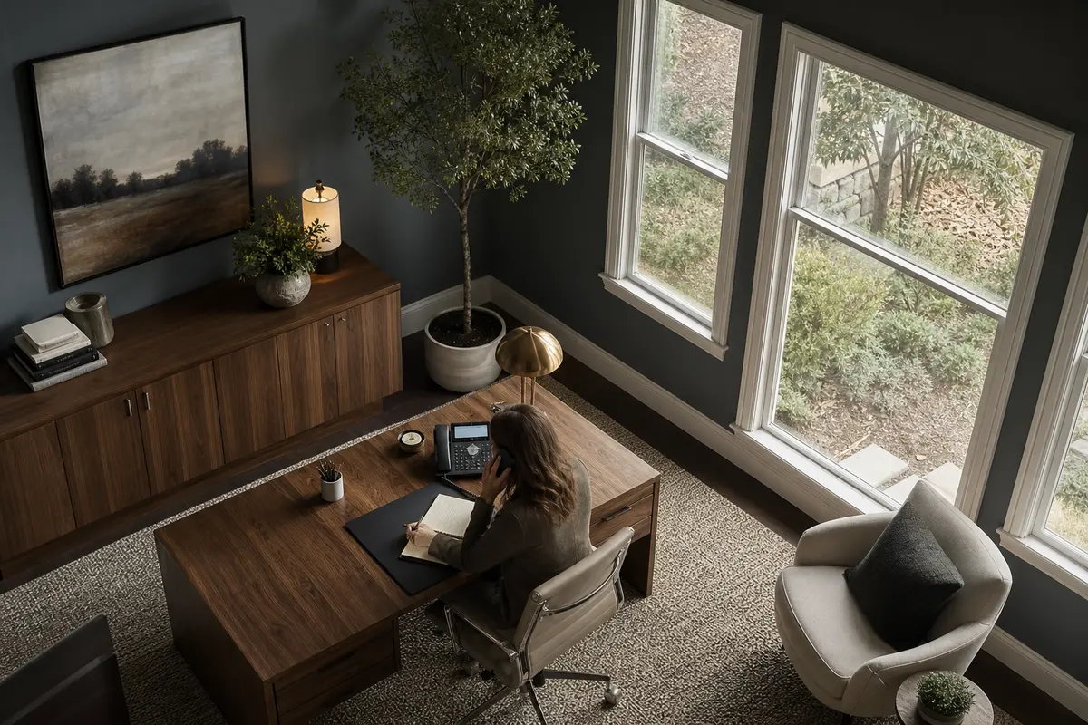 Editorial intake planning scene for AI Answering in Nolensville, Tennessee