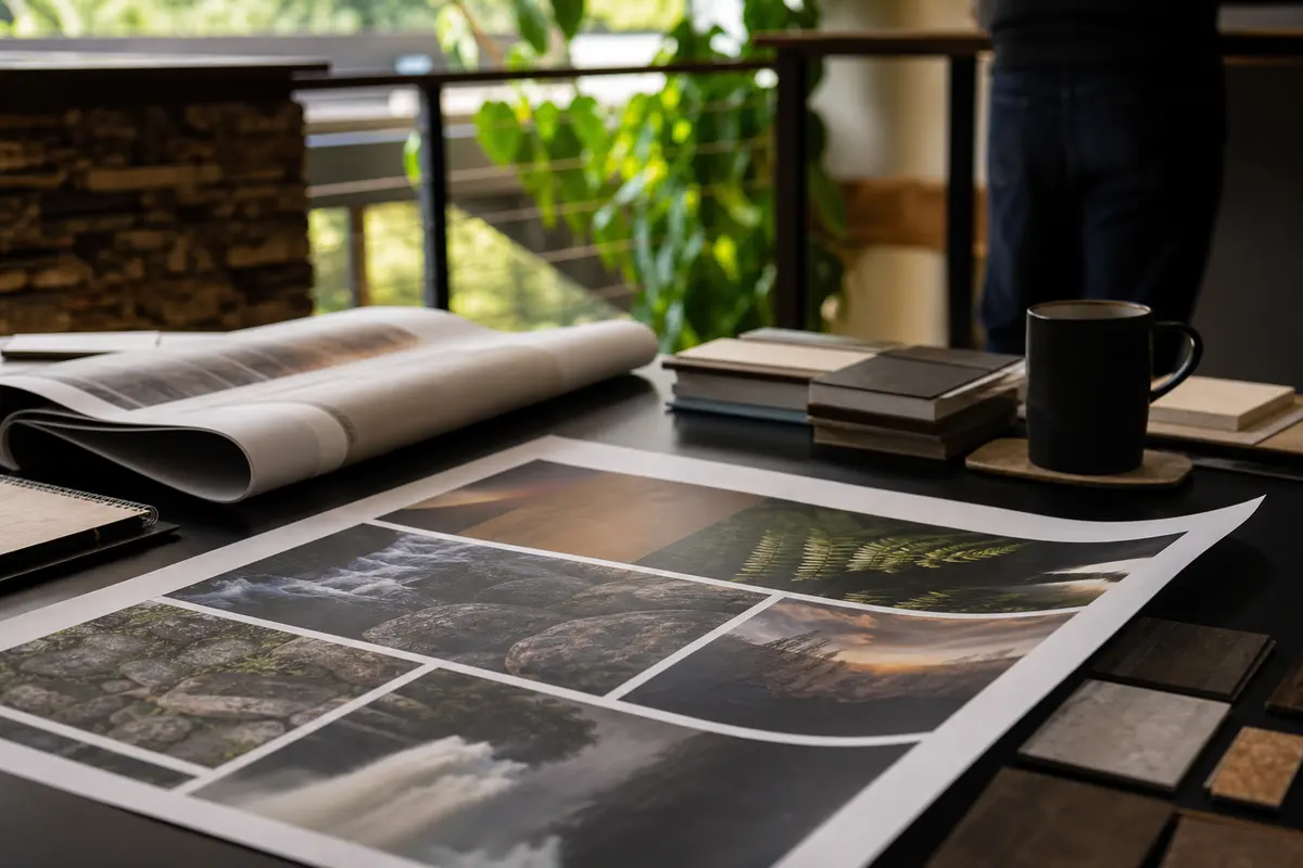 Editorial marketing planning scene for Sevierville, Tennessee