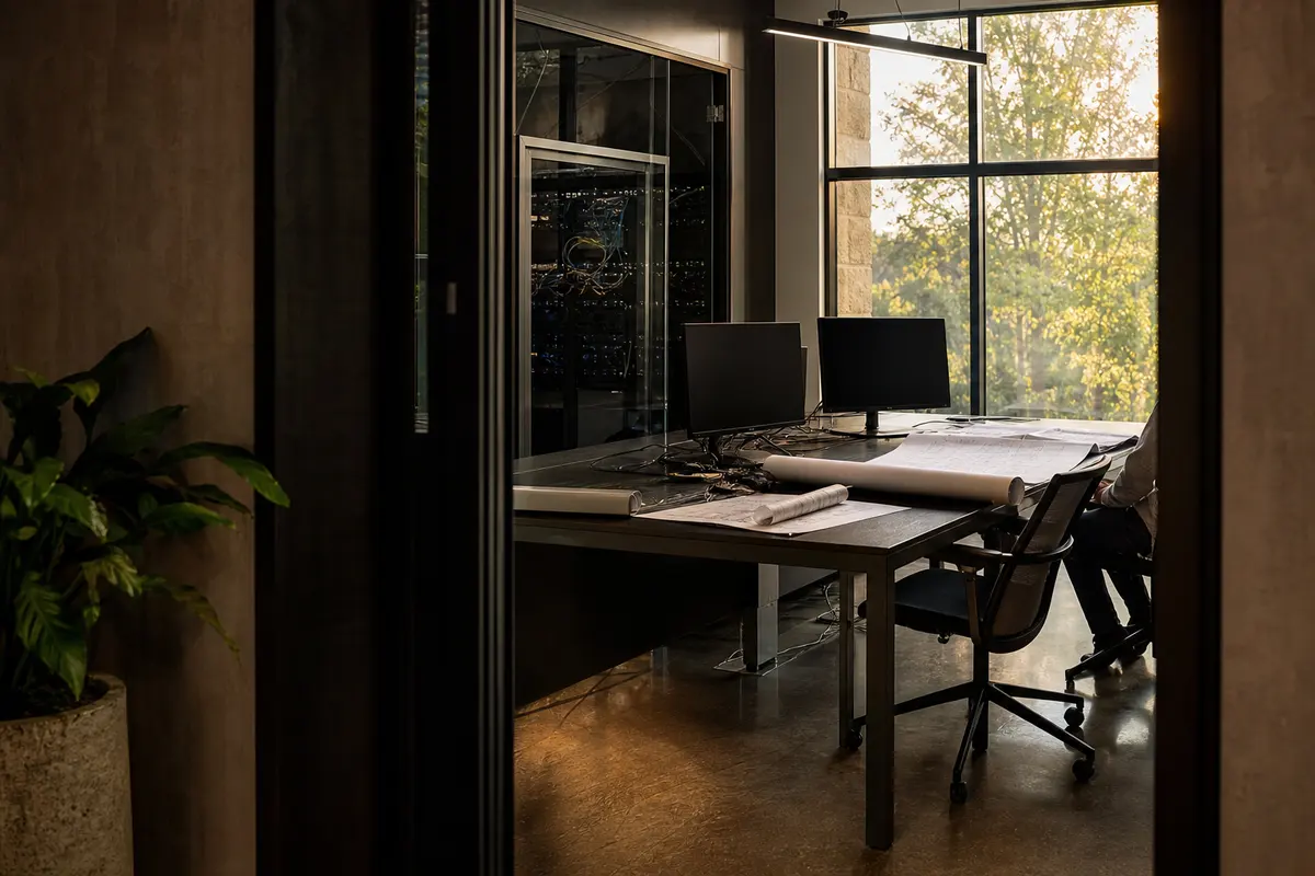 Editorial platform planning scene for Dedicated Hosting in Union City, Tennessee