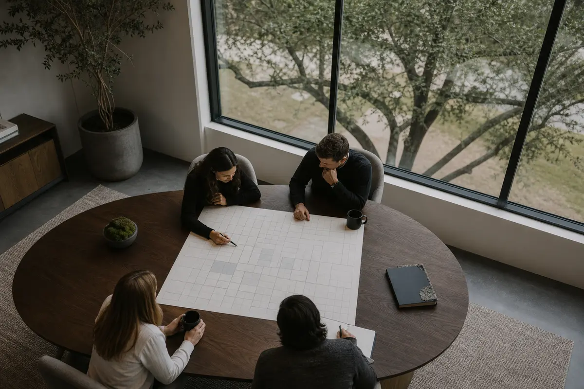 Editorial marketing planning scene for Legal News in Alice, Texas