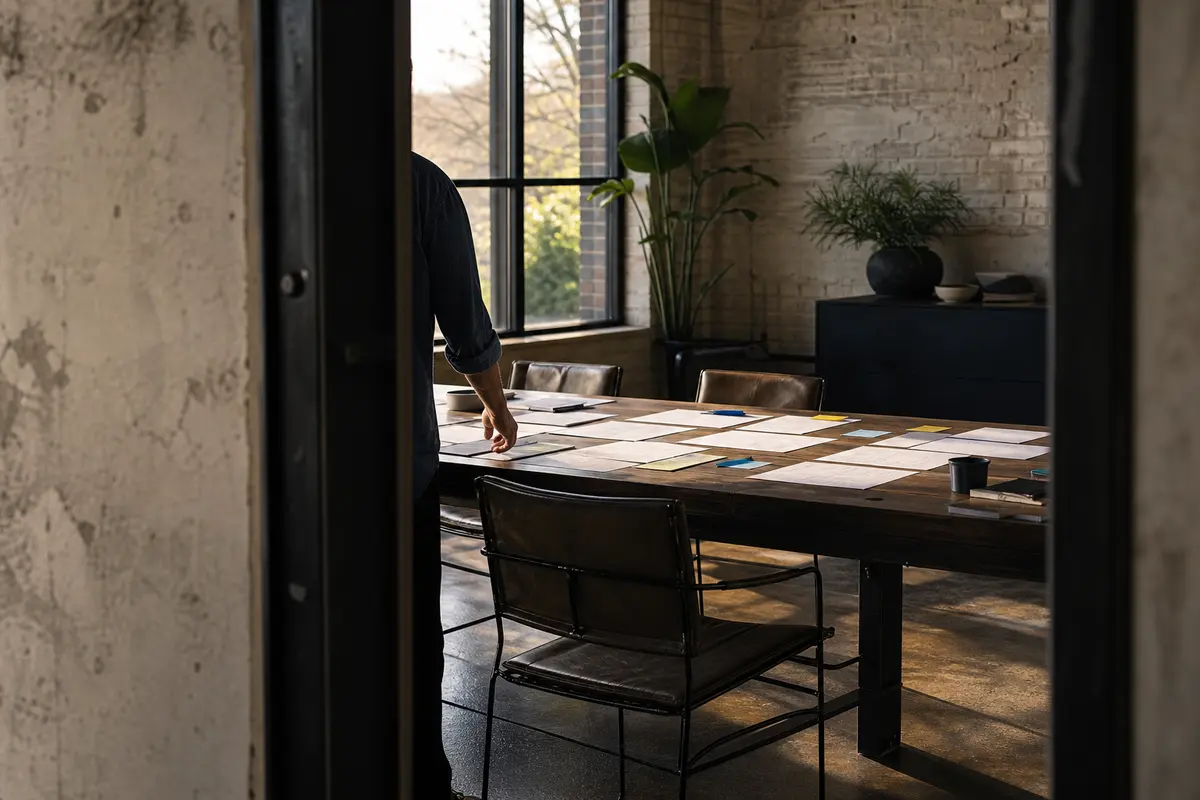 Editorial marketing planning scene for Reputation & Reviews in Alton, Texas