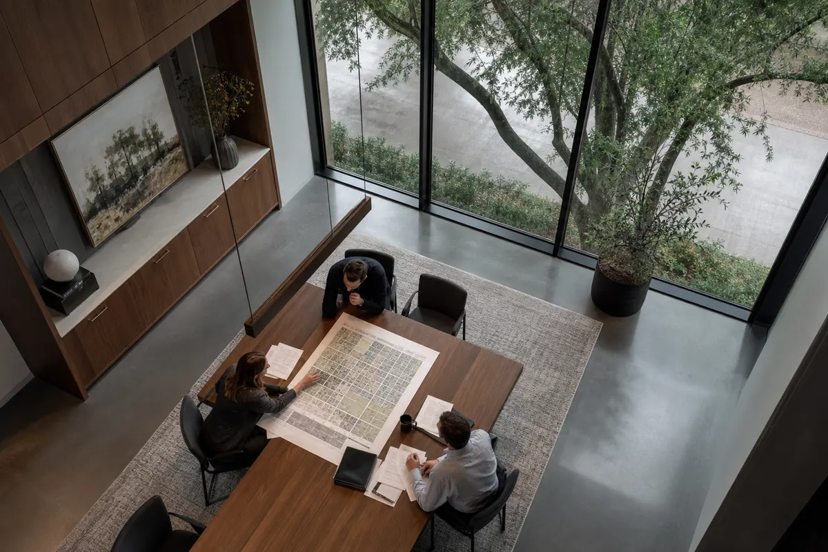 Editorial marketing planning scene for Alvin, Texas