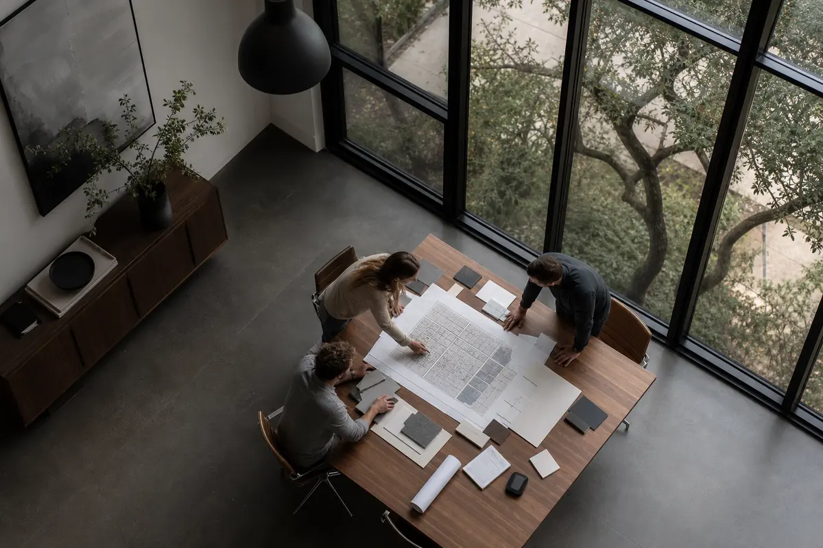 Editorial marketing planning scene for Legal News in Bedford, Texas