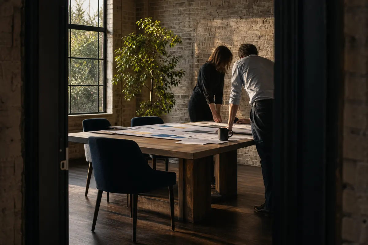 Editorial marketing planning scene for Bellaire, Texas