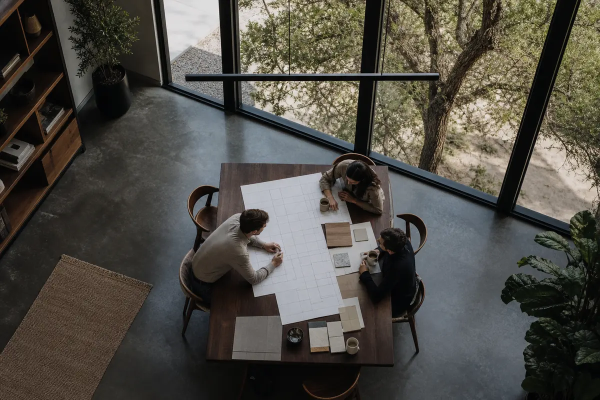 Editorial marketing planning scene for Bonham, Texas