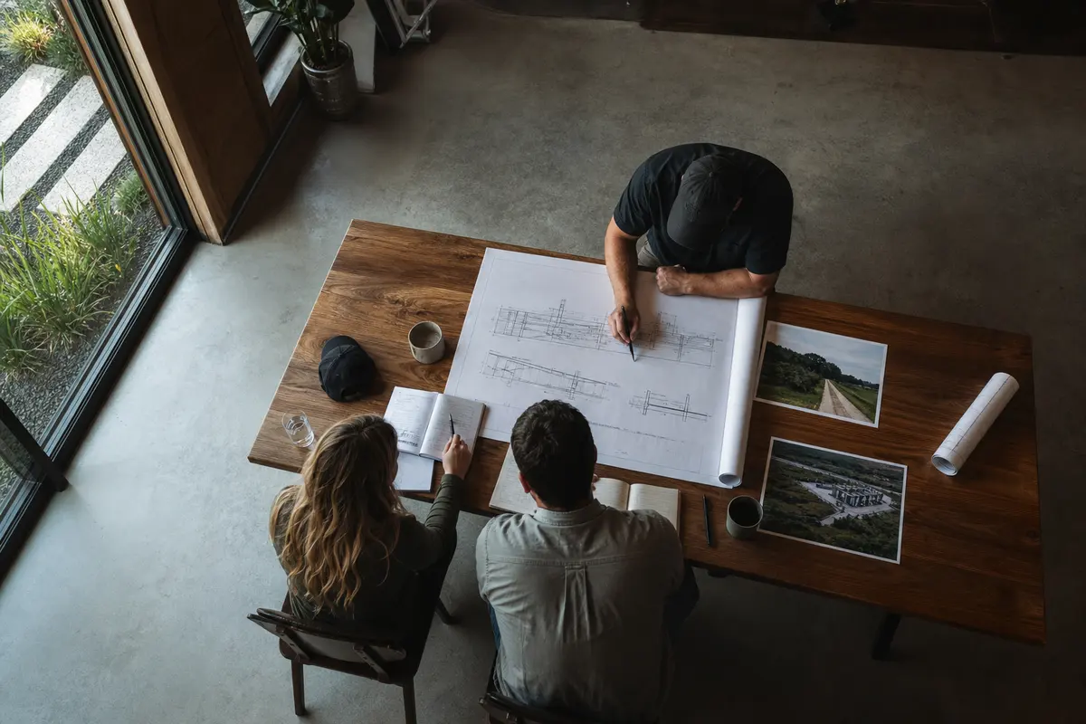 Editorial platform planning scene for Custom Software in Brady, Texas